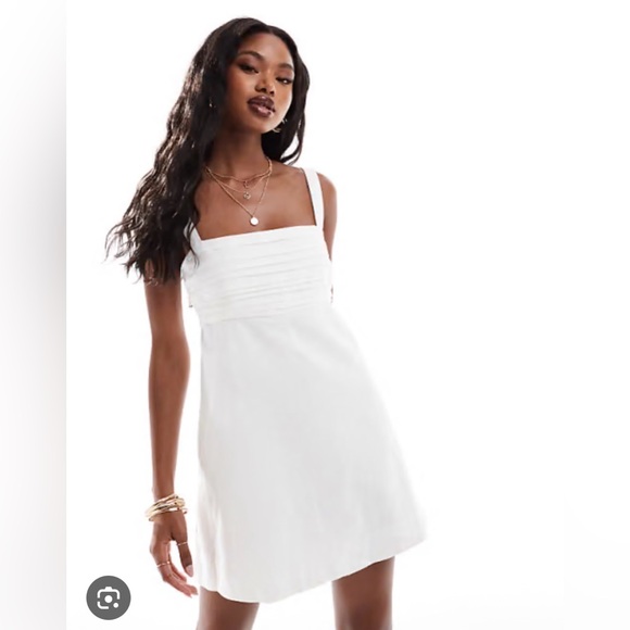 Abercrombie & Fitch White Emerson Mini Dress - Picture 2 of 2